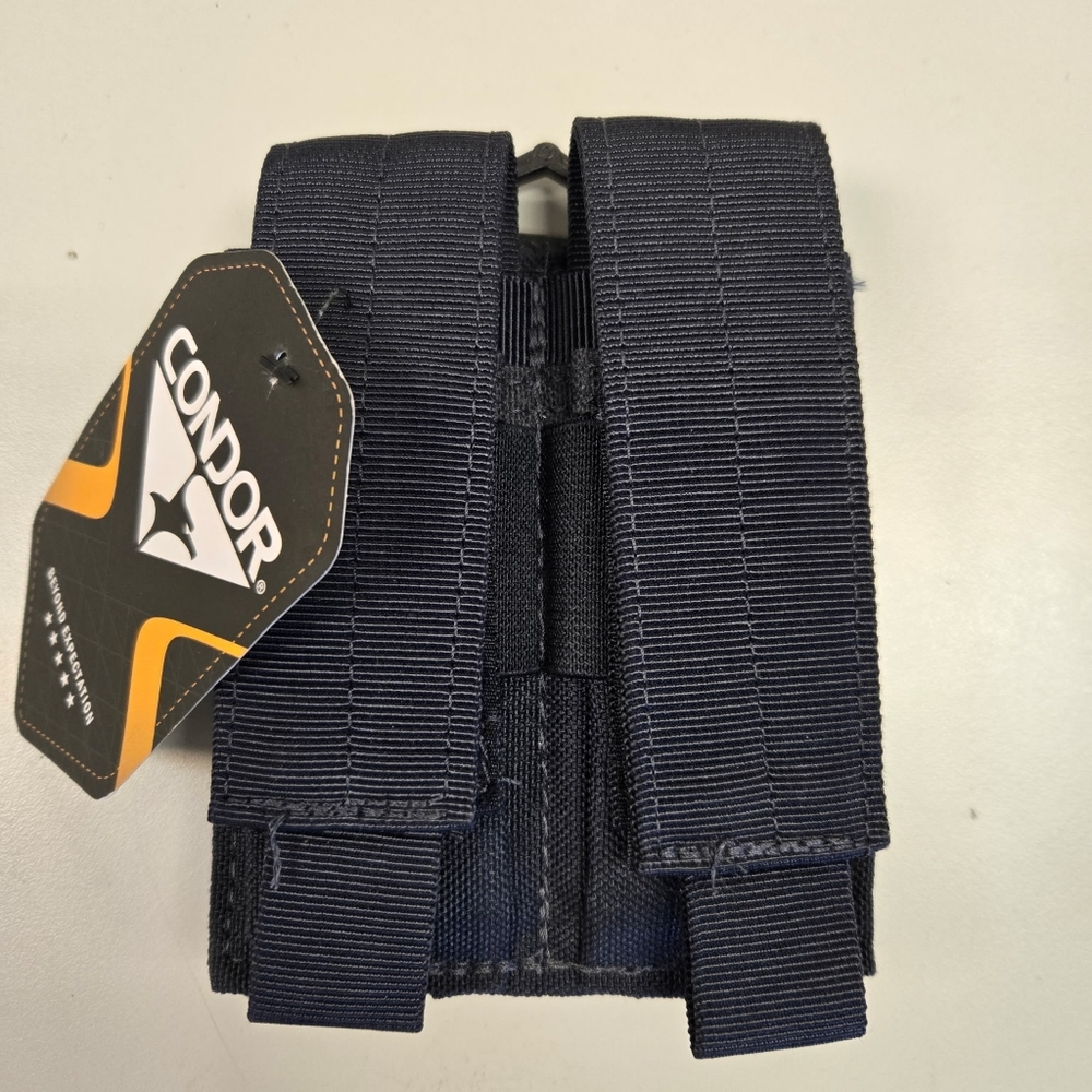 Condor Double Pistol Magazine Pouch MOLLE Tactical Navy MA23-006